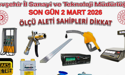 Ölçü ve Ölçü Aletleri Periyodik Muayene Duyurusu