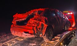 Nevşehir Kozaklı'da Otomobil Takla Attı