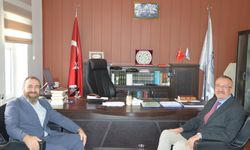 KÜN Rektörü Karasar'dan İlçe Müftüsüne ziyaret