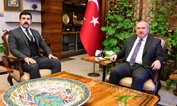 Vali Fidan Misafirlerini Makamında Kabul Etti