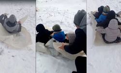 Nevşehir'de Dede ve Torunlar Naylon Poşetlerle Kaydı