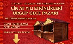Ürgüp’te Çin At Yılı Etkinlikleri Gece Pazarı Düzenlenecek