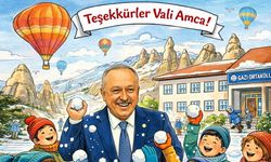 Nevşehir'de okullar tatil edildi, öğrenciler Vali Fidan'a teşekkür etti