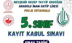 Nevşehir RTE Anadolu İmam Hatip Lisesi’nde 5. Sınıf Kayıt Kabul Sınavı Heyecanı