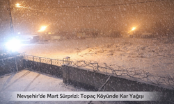 Nevşehir’de Mart kapıdan baktırdı lapa lapa kar yağdı