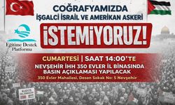 Nevşehir’den İşgale Tepki: “Coğrafyamızda İşgalci İsrail ve Amerikan Askeri İstemiyoruz”