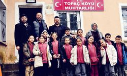 Topaç Köyü Öğrencilerinden Muhtar Aydoğdu’ya Anlamlı Ziyaret