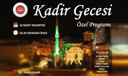 Nevşehir’de Kadir Gecesi Özel Programı Hz. Ömer Camii’nde
