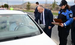 Nevşehir Valisi Fidan, trafik denetimlerine katıldı