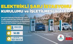Nevşehir Belediyesi’nden Elektrikli Şarj İstasyonu İhalesi