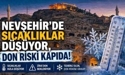 Nevşehir’de Sıcaklıklar Düşüyor, Don Riski Kapıda