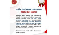 NEVÜ Akademisyeninin Projesine TÜBİTAK 3501 Desteği