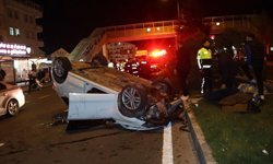 Nevşehir’de Köpeğe Çarpmamak İsterken Takla Attı