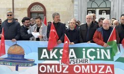 Nevşehir’de Filistin’e Destek Platformu’ndan Cuma Çıkışı Basın Açıklaması