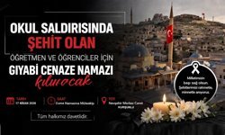 Nevşehir’de Şehit Öğretmen ve Öğrenciler İçin Gıyabi Cenaze Namazı