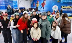 Nevşehir’de Buz Pistine 15 Bin Ziyaretçi