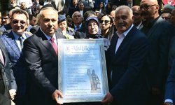 Pınarbaşı, Fidan’a Ahilik Yemini Tablosu Hediye Etti