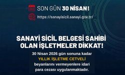 NTSO’dan Sanayi Sicil Belgesi Sahiplerine “Yıllık İşletme Cetveli” Uyarısı