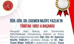 NEVÜ Öğr. Gör. Dr. Egemen Nazife Yazlık’ın TÜBİTAK 1002-A Başarısı
