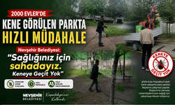 Nevşehir’de kene görülen o park ilaçlandı