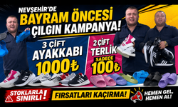 Nevşehir’de Bayram Öncesi Çılgın Kampanya: 3 Çift Ayakkabı 1000 TL