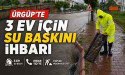 Ürgüp’te Sağanak Alarmı: Tüm İtfaiye Ekipleri Göreve Çağrıldı