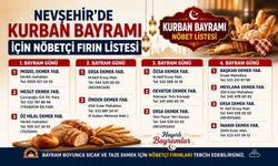 Nevşehir'de Kurban Bayramı Nöbetçi Fırın Listesi...