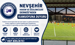 Nevşehir Hakem ve Gözlemcileri Derneği'nden Kamuoyuna Açıklama
