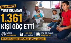 Nevşehir'e yurt dışından 1.361 kişi göç etti