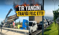 Aksaray-Nevşehir Yolunda Tır Yangını Trafiği Felç Etti