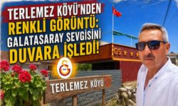Terlemez Köyünde Galatasaray Aşkını Evin Duvarına İşledi