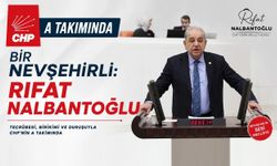 CHP Genel Sekreterliği Görevine Nevşehirli Rıfat Nalbantoğlu Getirildi