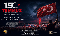 Aygün'den 15 Temmuz Demokrasi ve Millî Birlik Günü Mesajı