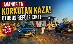 Avanos'ta Turist Ailenin Aracı ile Yolcu Otobüsü Çarpıştı