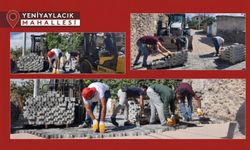 Gülşehir Yeniyaylacık'ta 7 Bin 500 Metrekarelik Parke Yol Çalışmasında Sona Gelindi
