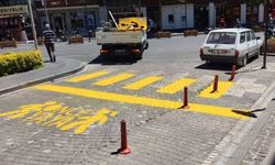 Avanos'ta Güvenli Ulaşım İçin Yol Çizgileri Tazeleniyor