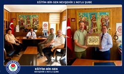 Eğitim-Bir-Sen'den Mustafapaşa Belediye Başkanı Mustafa Özer'e Ziyaret