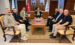 Vali Hüseyin Kök, Açıkgöz ve Beraberindeki Heyeti Makamında Kabul Etti