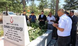 Derinkuyu Kaymakamı Yeğin'den İlk Ziyaret Şehit Kabirlerine