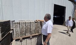 Başkan Sarıtaş, Kum Ocağı ve Kilit Parke Tesislerinde İncelemelerde Bulundu