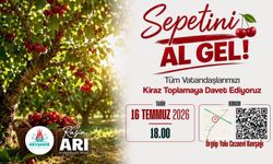 Nevşehir Belediyesi'nden "Sepetini Al Gel" Etkinliği: Vatandaşlar Kiraz Toplayacak