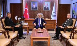 Nevşehir SGK ve Kadastro Müdürlerinden Vali Kök'e Hayırlı Olsun Ziyareti
