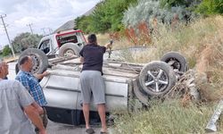 Nevşehir Boğazköy'de Otomobil Takla Attı, 4 Yaralı