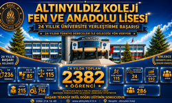 Altınyıldız Koleji Fen ve Anadolu Lisesinin Üniversite Yerleştirmelerinde 24 Yıllık Başarı Geleneği
