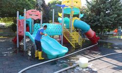 Uçhisar'da Çocuk Parkları Pırıl Pırıl Oldu