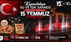 Nevşehir'de 15 Temmuz'a Özel Su ve Işık Gösterisi