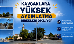 Avanos'ta Kavşaklara Modern Aydınlatma