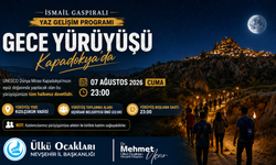 Ülkü Ocakları Nevşehir'den Kapadokya'da Gece Yürüyüşü Etkinliği