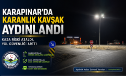 Karapınar'da Karanlık Kavşak Aydınlandı, Kaza Riski Azaldı
