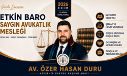 Av. Özer Hasan Duru, Nevşehir Barosu Başkanlığına Adaylığını Açıkladı